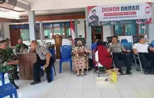 Antisipasi Krisis Stok, Dua Koramil Jajaran Kodim Bojonegoro Gelar Bakti Sosial Donor Darah