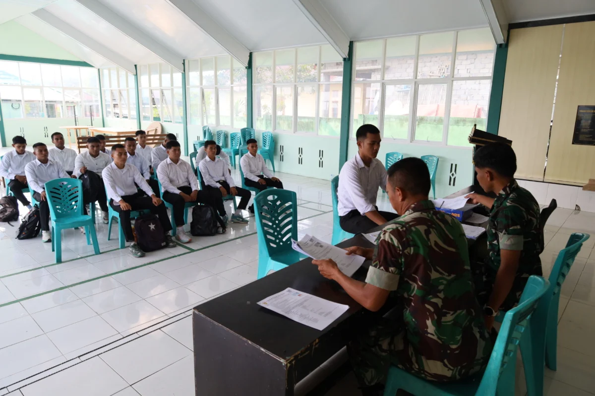 Kodim 1505/Tidore Gelar Penerimaan Pendaftaran Calon Prajurit TNI AD bagi Pemuda Tidore dan Halmahera Timur
