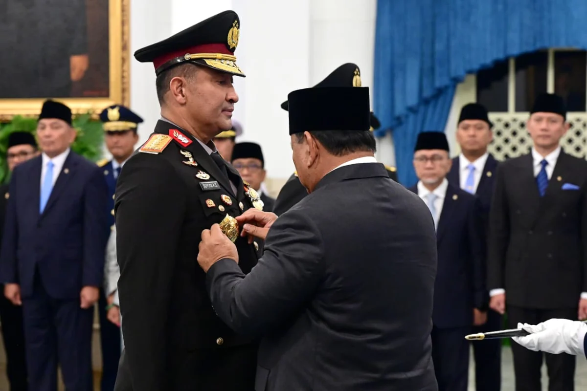 Panglima TNI Hadiri Pelantikan Kapolri dan Wakapolri di Istana Negara