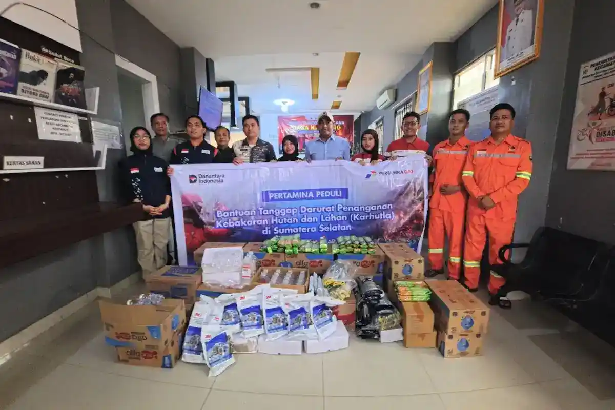 Pertagas Kerahkan Bantuan dan Tim Darurat untuk Tangani Karhutla di Sumatera Selatan
