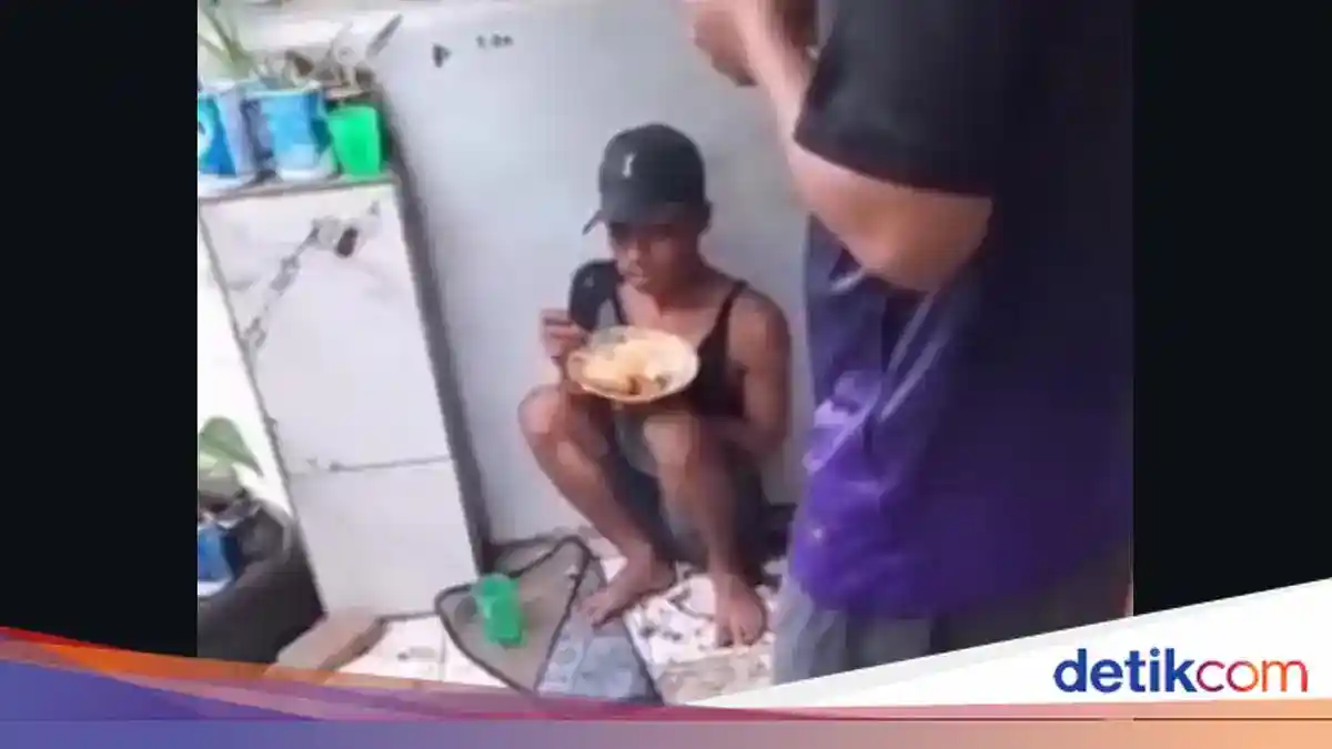 Warga Medan Marelan Beri Makan Pria yang Kepergok Hendak Mencuri Seng