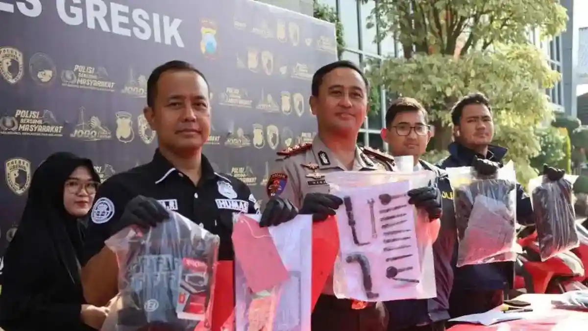 Polisi Ungkap Tujuh Kasus Curanmor di Gresik, Empat Motor Kembali ke Pemilik