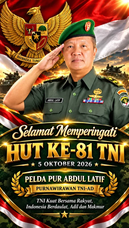 Momentum HUT ke-81 TNI, Pelda Pur Abdul Latif Ajak Masyarakat Perkokoh Nasionalisme