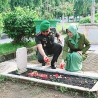 Dandim 0820 Probolinggo Pimpin Ziarah TMP pada Peringatan HUT ke-62 Korem 083/Baladhika Jaya