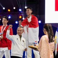 Atlet Taekwondo Indonesia Arya Danu Susilo Tambah 1 Medali Emas SEA Games 2025 di Thailand
