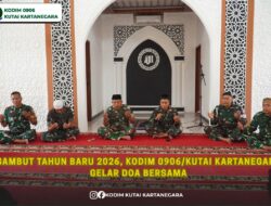 Sambut Tahun Baru 2026, Kodim 0906/Kutai Kartanegara Gelar Doa Bersama