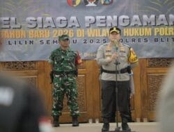 Apel Siaga Malam Tahun Baru 2026, Sinergitas TNI – Polri Jamin Keamanan Kabupaten Blitar