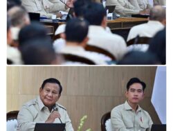 Presiden Prabowo Subianto menyampaikan Taklimat Awal Tahun kepada seluruh jajaran Kabinet Merah Putih di kediamannya di Hambalang, Kabupaten Bogor, pada Selasa, 6 Januari 2026.