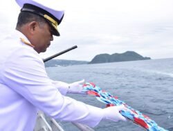 Kodaeral X TNI AL Gelar Upacara Tabur Bunga di Laut Dalam Rangka Hari Dharma Samudera 2026