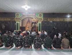 Walaupun Sibuk Bangun Desa, Anggota Satgas TMMD Tetap Prioritaskan Kewajiban Beribadah