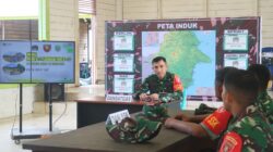 Dansatgas TMMD Wiltas Ke-127 Kodim 0912/Kubar Gelar Evaluasi di Posko Linggang Amer