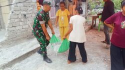 TNI Hadir di Tengah Bencana, Kodim 1505/Tidore Bersihkan Rumah Warga Terdampak Gempa