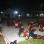 Tumbuhkan Jiwa Patriotisme, Satgas TMMD Ke-128 Kodim 1801/Manokwari Gelar Film Perjuangan