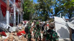 Reaksi Cepat Prajurit TNI Tangani Dampak Gempa M 7,6 di Sulawesi Utara