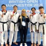Tim Pelatnas Taekwondo Indonesia Sabet 4 Medali di British Taekwondo International Open 2026 Manchester, Inggris