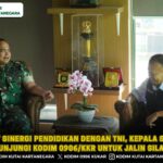Perkuat Sinergi Pendidikan Dengan TNI, Kepala Sekolah SMAN 3 Kunjungi Kodim 0906/Kkr untuk Jalin Silaturahmi