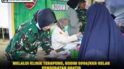 Melalui Klinik Terapung, Kodim 0906/Kkr Gelar Pengobatan Gratis
