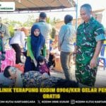 Melalui Klinik Terapung, Kodim 0906/Kkr Gelar Pengabotan Gratis