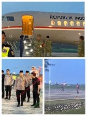 Kapolri Menuju Manado dari Juanda, Rombongan Pejabat Polri Ikut Terbang