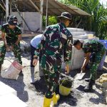 Dedikasi Terus Membara: Satgas TMMD 129 Bojonegoro dan Warga Bangun Desa Kesongo