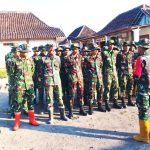 Awali Pekan Kedua, SST-1 SSK Satgas TMMD 129 Bojonegoro Gelar Apel Pagi