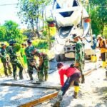 Pengecoran Jalan Kedungpandan Tuntas, Satgas TMMD 129 Bojonegoro Siap Geser ke Dusun Mundu