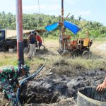 Jawab Krisis Air Bersih, TMMD Ke-129 Kodim 1505/Tidore Bangun Sumur Bor