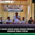 Babinsa Tanjung Harapan Dukung Program Pemerintah Dengan Menghadiri Rembug Stunting