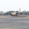 Hercules TNI AU Mendarat di Lanud Sjamsudin Noor Bawa Kekuatan Baru dari Kemhan RI, Penanganan Karhutla Kalimantan Selatan Kian Diperkuat