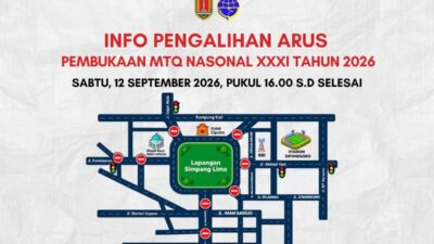 Persiapan Parkir untuk Pembukaan MTQ Nasional di Semarang