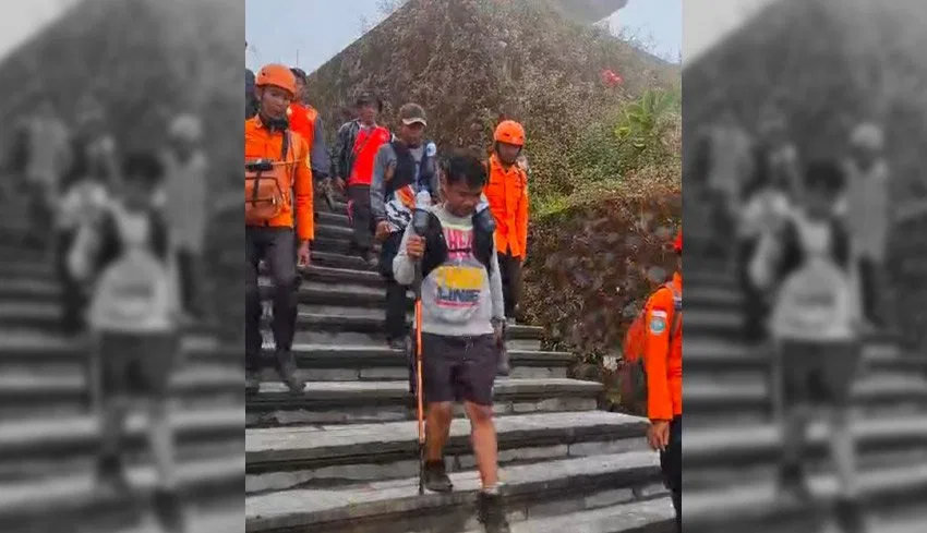 Dua Pendaki Tersesat di Gunung Agung Ditemukan Selamat
