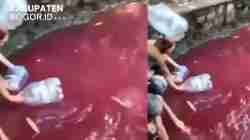 Misteri Warna Merah di Mata Air Keramat Bogor