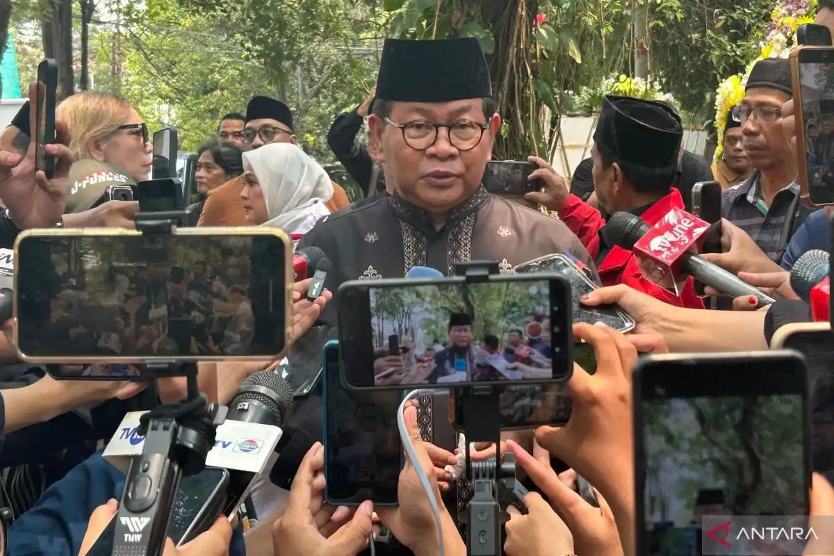 Kedatangan Megawati di Rumah Duka Guruh Soekarnoputra