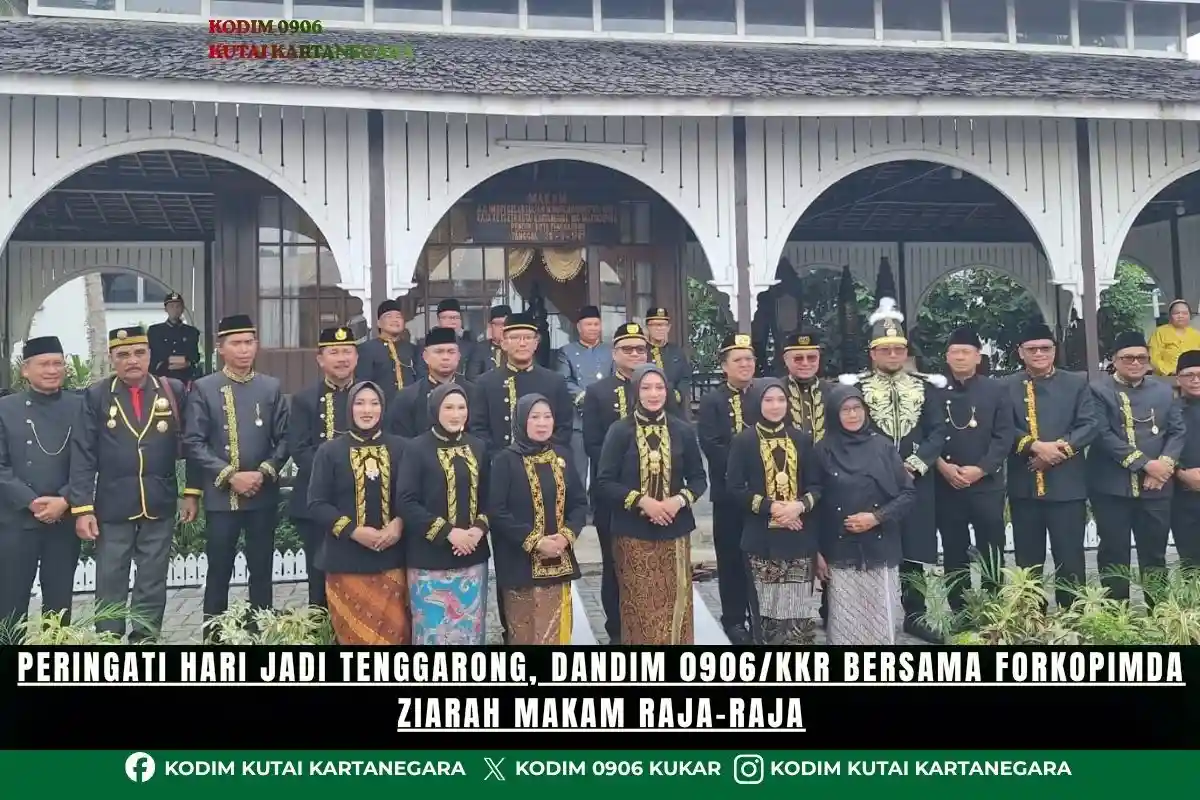Peringati Hari Jadi Tenggarong, Dandim 0906/Kkr Bersama Forkopimda Ziarah Makam Raja-Raja